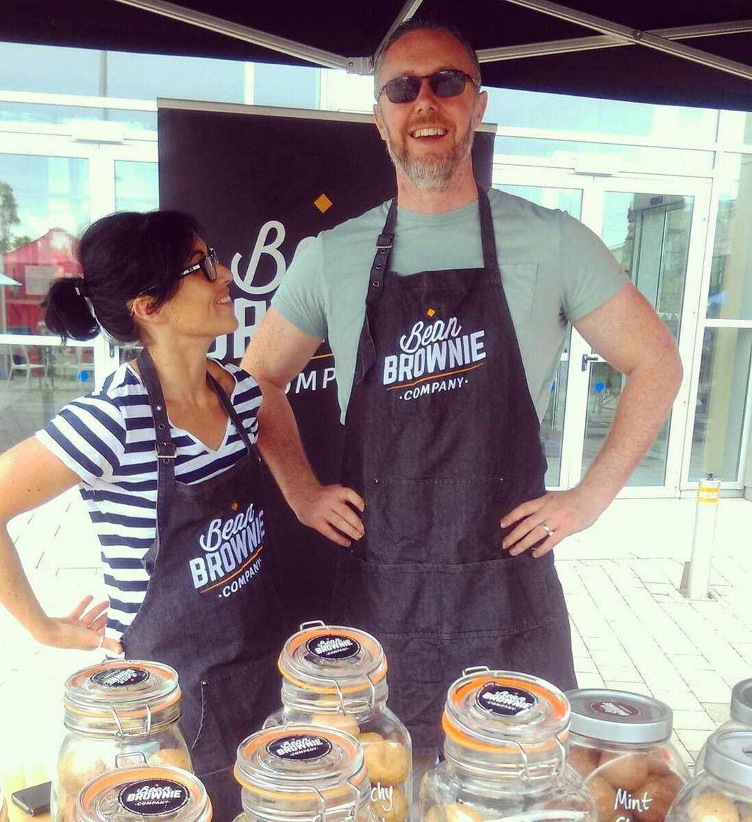Bean Brownie owners Sarah and Alan Sexton at their premises in Ballinlough, which closed last month. 	Picture: Richard Gordon