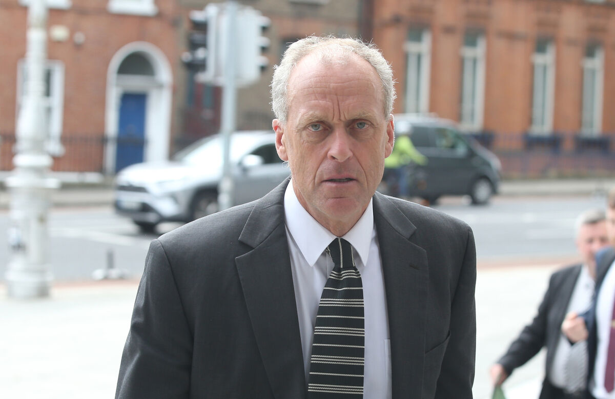 Witness Dr John Whitaker pictured leaving the trial of Noel Long at the The Criminal Courts of Justice.