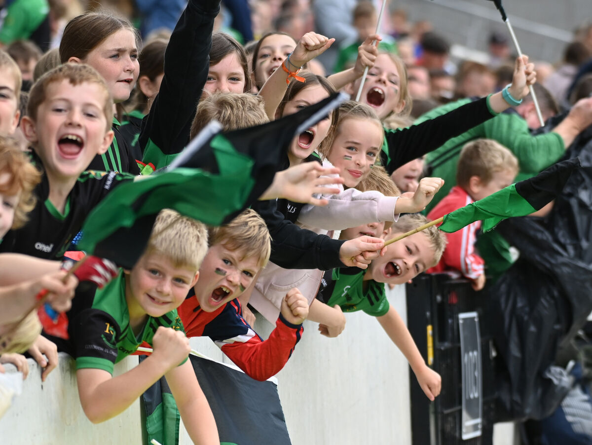 Nemo Rangers fans celebrate defeating Ballincollig in 2022. Picture: Eddie O'Hare Nemo Rangers fans celebrate defeating Ballincollig in 2022. Picture: Eddie O'Hare