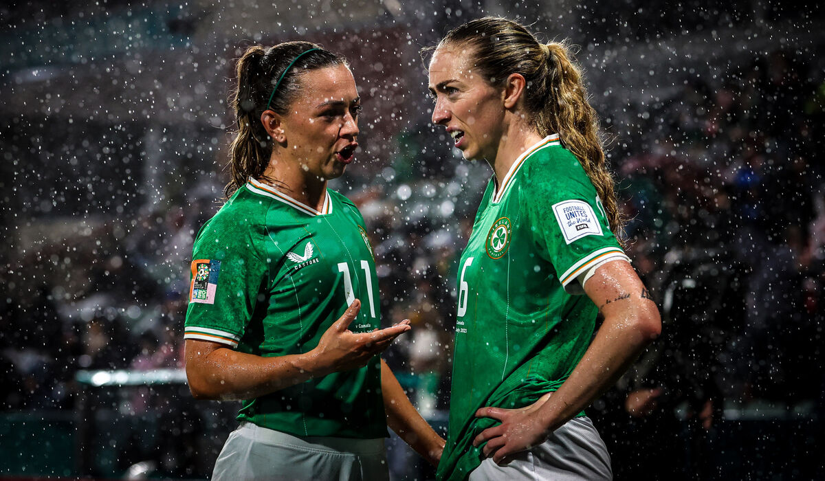 Ireland’s Katie McCabe speaks with Megan Connolly Ireland’s Katie McCabe speaks with Megan Connolly