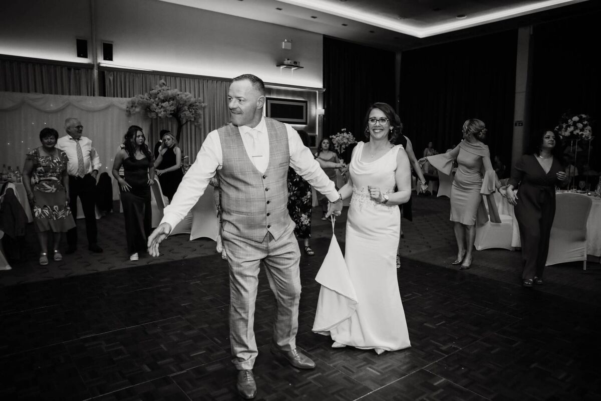 The couple had their first dance to Lonestar’s Amazed. Their band was Ocean’s 6 and they kept everyone on the dance floor.