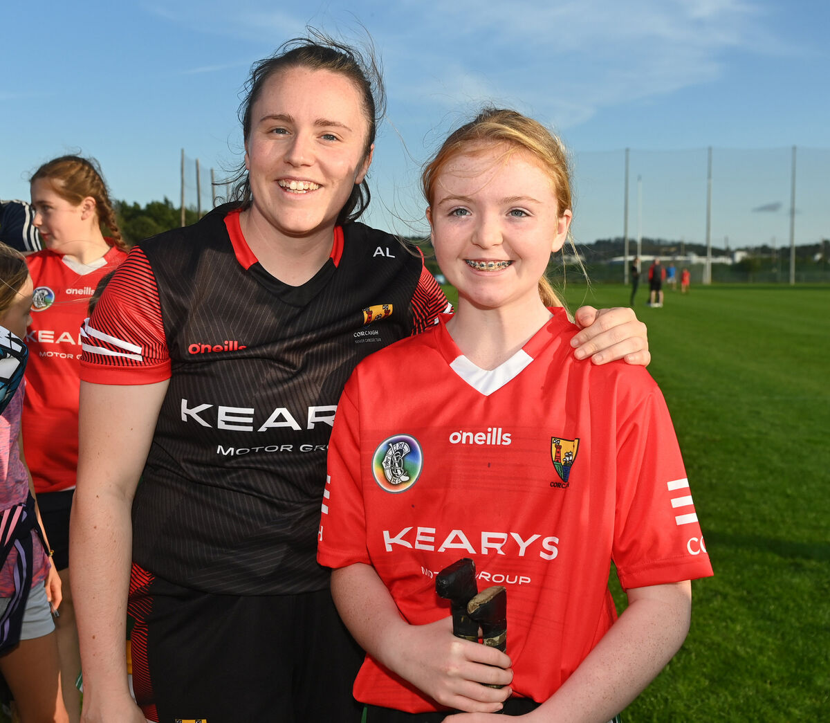 Amy Lee with Searlait Ni Shuilleabhain at Castle Road prior to the All Ireland final. Picture: Eddie O'Hare Amy Lee with Searlait Ni Shuilleabhain at Castle Road prior to the All Ireland final. Picture: Eddie O'Hare