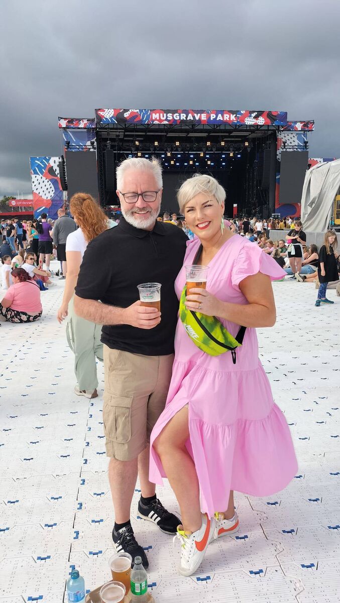 Wedding photographers and husband and wife team Ray and Irene Terry enjoying some down time together. 