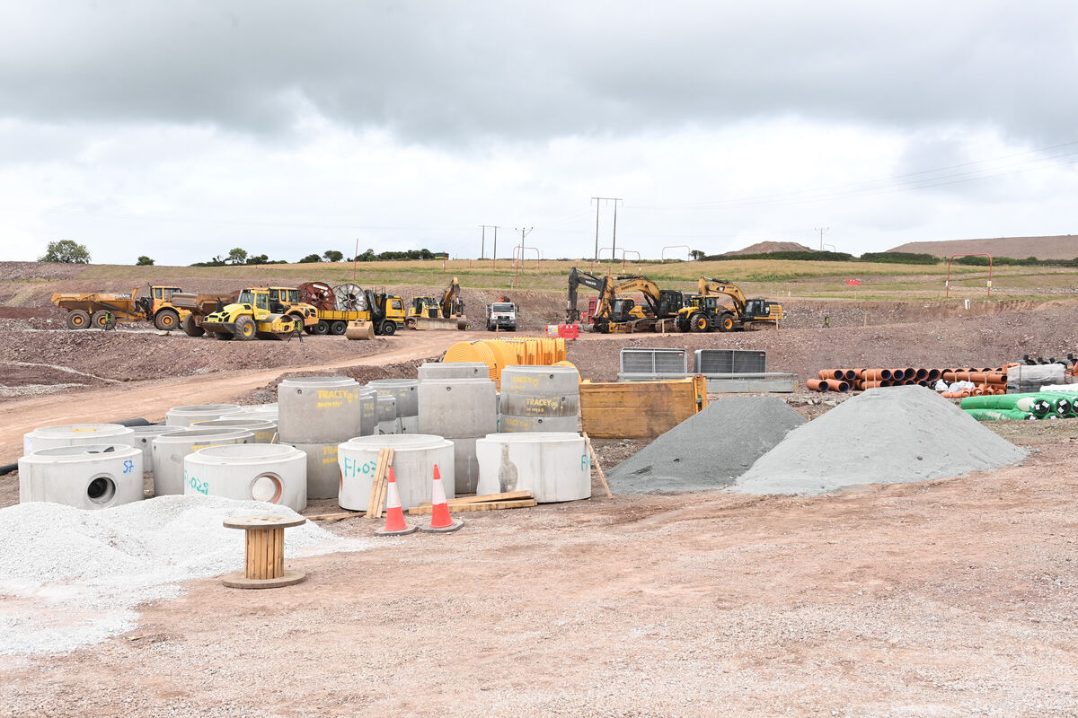 View of plant machinery and concrete pipework at the site where An Tánaiste Micheál Martin turned the sod on a €9m Housing Infrastructure Services Company (HISCo) investment to enable the delivery of 753 homes in Ballyvolane, Cork city. Picture: Larry Cummins View of plant machinery and concrete pipework at the site where An Tánaiste Micheál Martin turned the sod on a €9m Housing Infrastructure Services Company (HISCo) investment to enable the delivery of 753 homes in Ballyvolane, Cork city. Picture: Larry Cummins