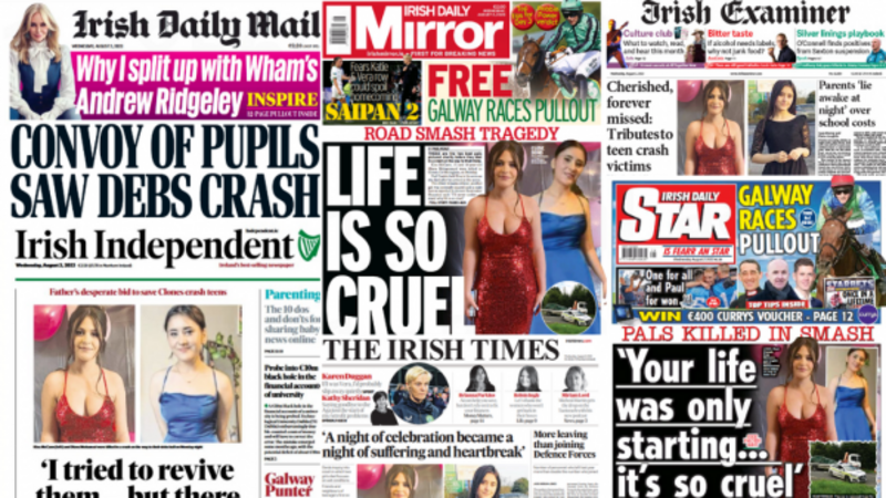 What the papers say: Wednesday's front pages