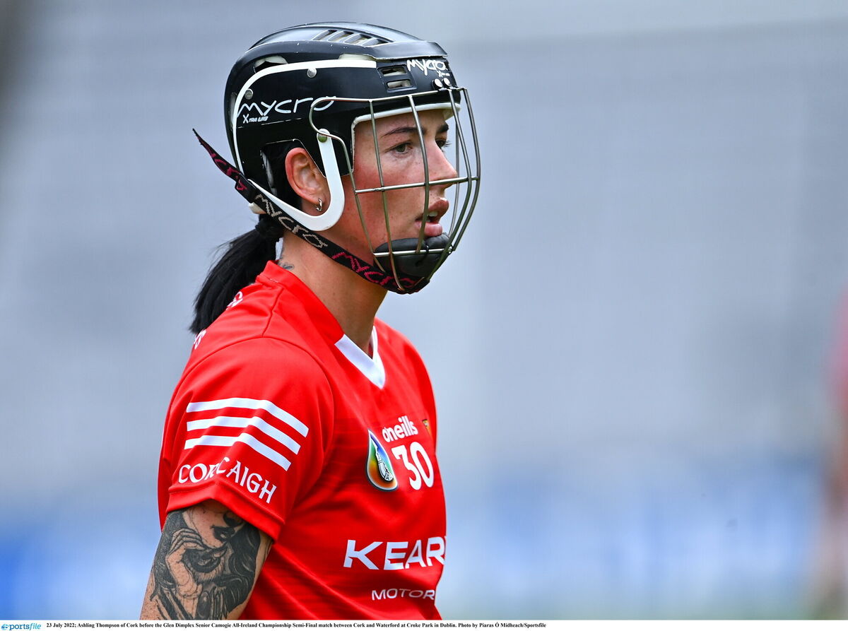 Ashling Thompson of Cork before the Glen Dimplex Senior Camogie All-Ireland Championship Semi-Final match between Cork and Waterford at Croke Park in Dublin. Photo by Piaras Ó Mídheach/Sportsfile Ashling Thompson of Cork before the Glen Dimplex Senior Camogie All-Ireland Championship Semi-Final match between Cork and Waterford at Croke Park in Dublin. Photo by Piaras Ó Mídheach/Sportsfile