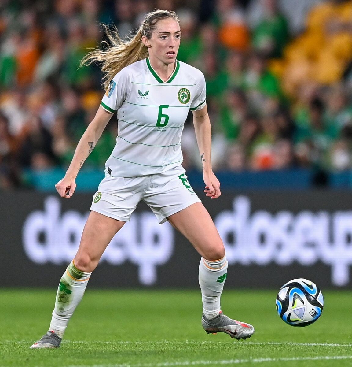 Ireland's Megan Connolly against Nigeria at Brisbane Stadium. Picture: Stephen McCarthy/Sportsfile Ireland's Megan Connolly against Nigeria at Brisbane Stadium. Picture: Stephen McCarthy/Sportsfile