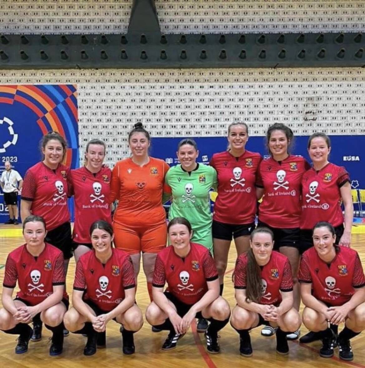 The UCC Futstal team in Croatia. The UCC Futstal team in Croatia.