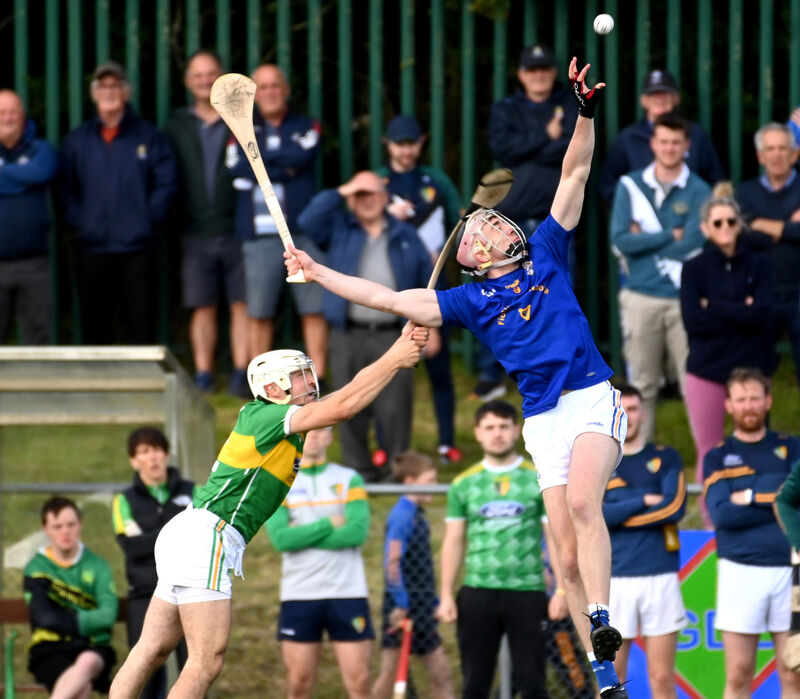 St Finbarr's Ethan Twomey goes high with Newtownshandrum's Cathal Bowles. Picture: Eddie O'Hare St Finbarr's Ethan Twomey goes high with Newtownshandrum's Cathal Bowles. Picture: Eddie O'Hare