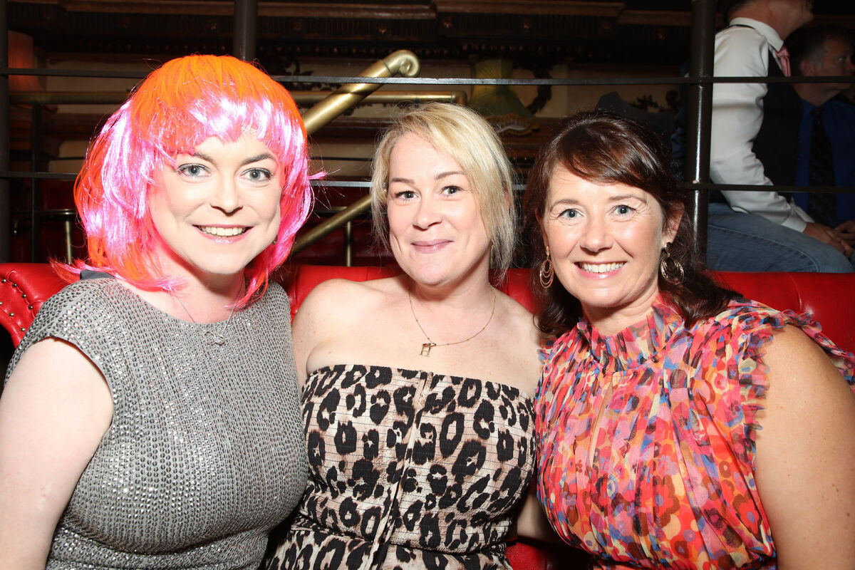Louise Crowley, Carolyn White and Celine Griffin at the film premiere of the new Irish film Homofónia which was screened at the Pavillion cinema in Cork. Picture: David Creedon