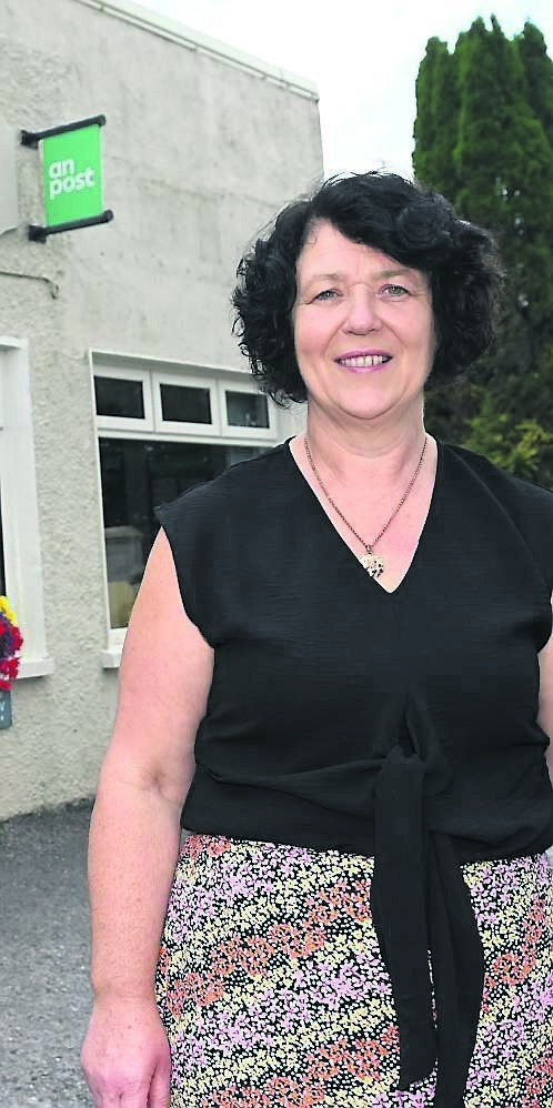 Liz Thompson outside Coachford Post Office, situated seven miles from Macroom Liz Thompson outside Coachford Post Office, situated seven miles from Macroom