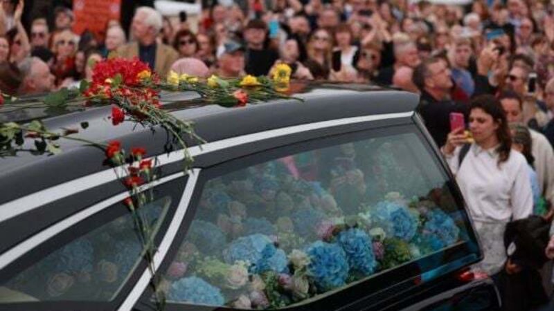 Bono and Bob Geldof among mourners as ‘beloved’ Sinéad O’Connor laid to rest