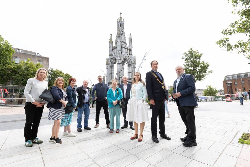 The Cork City Revolution Trail was launched by the Lord Mayor in the company of historian Gerry White and members of Cork City Council’s Commemorations team. Photo Darragh Kane