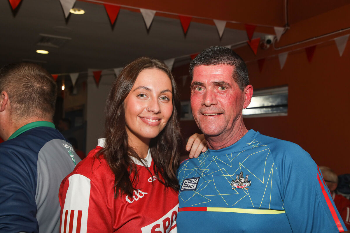 Shauna and Paul Kenny at the homecoming celebrations. Picture: David Creedon