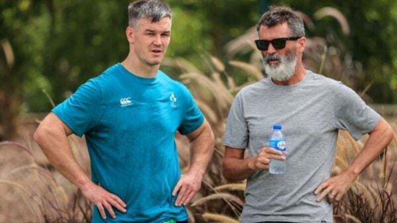 Roy Keane, Niall Horan and Pádraig Harrington visit Irish Rugby training camp Roy Keane, Niall Horan and Pádraig Harrington visit Irish Rugby training camp