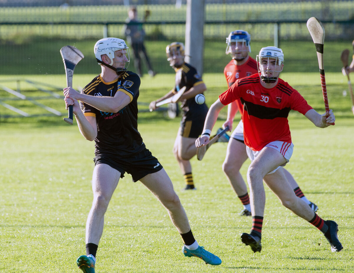  Páddraig De Róiste, Fermoy, closed down by Noel Cahill, Cloyne. Picture Dan Linehan