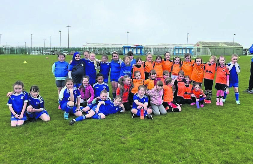 Members of the Everton schoolgirls academy after a recent blitz with Innishvilla in Everton Park. Members of the Everton schoolgirls academy after a recent blitz with Innishvilla in Everton Park.