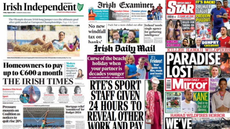 What the papers say: Friday's front pages