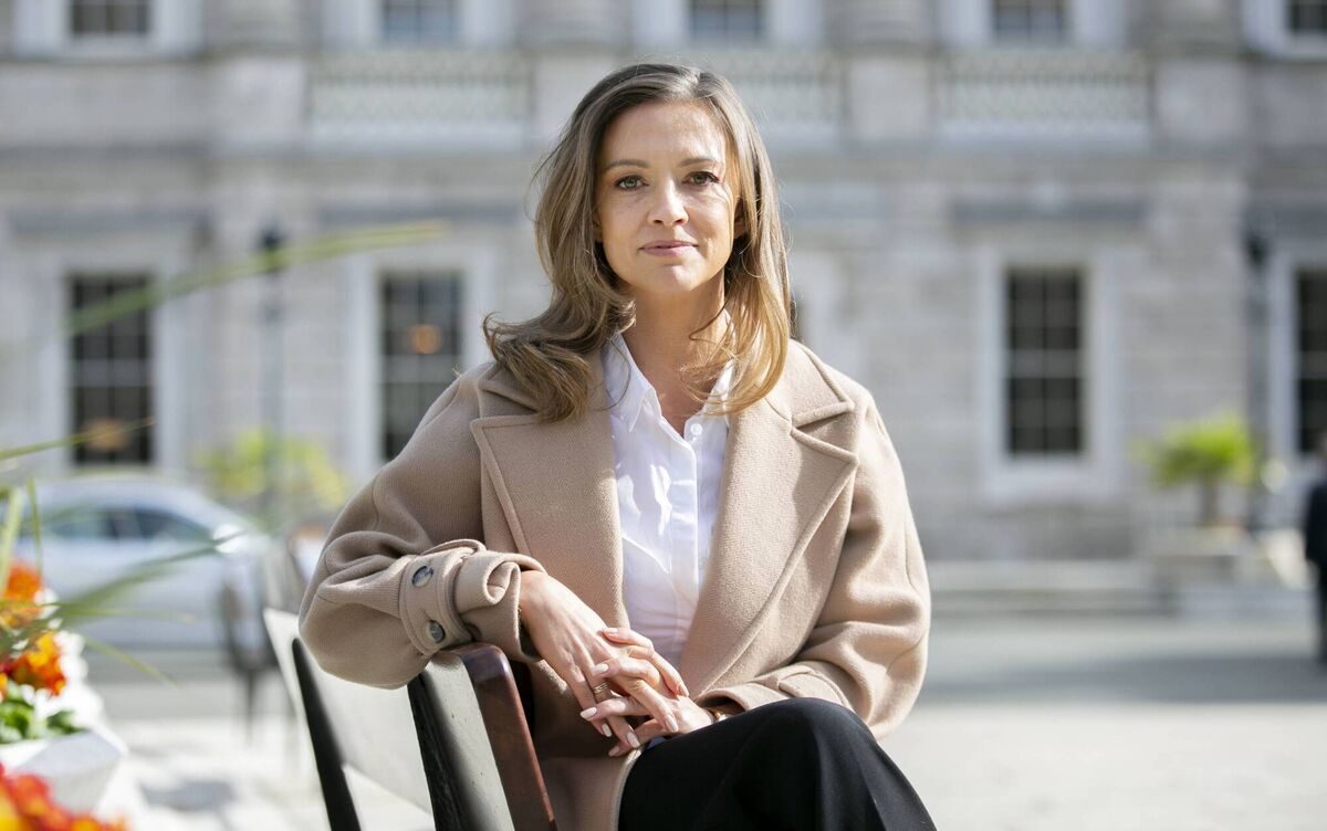Social Democrat TD Holly Cairns, standing outside Leinster House, Dublin, encourages women to get involved in politics on a local and national level. Picture: Gareth Chaney/ Collins Photos
Social Democrat TD Holly Cairns, standing outside Leinster House, Dublin, encourages women to get involved in politics on a local and national level. Picture: Gareth Chaney/ Collins Photos