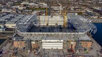 Worker, 26, dies after being injured at Everton’s new stadium