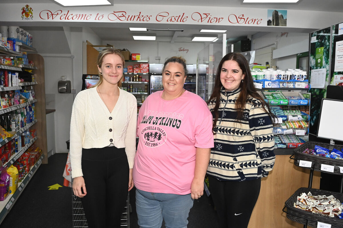 Staff at Liscarroll post office and store, Abigail Enright, Charlene O'Rourke and Danielle Brennan . Picture; Eddie O'Hare Staff at Liscarroll post office and store, Abigail Enright, Charlene O'Rourke and Danielle Brennan . Picture; Eddie O'Hare