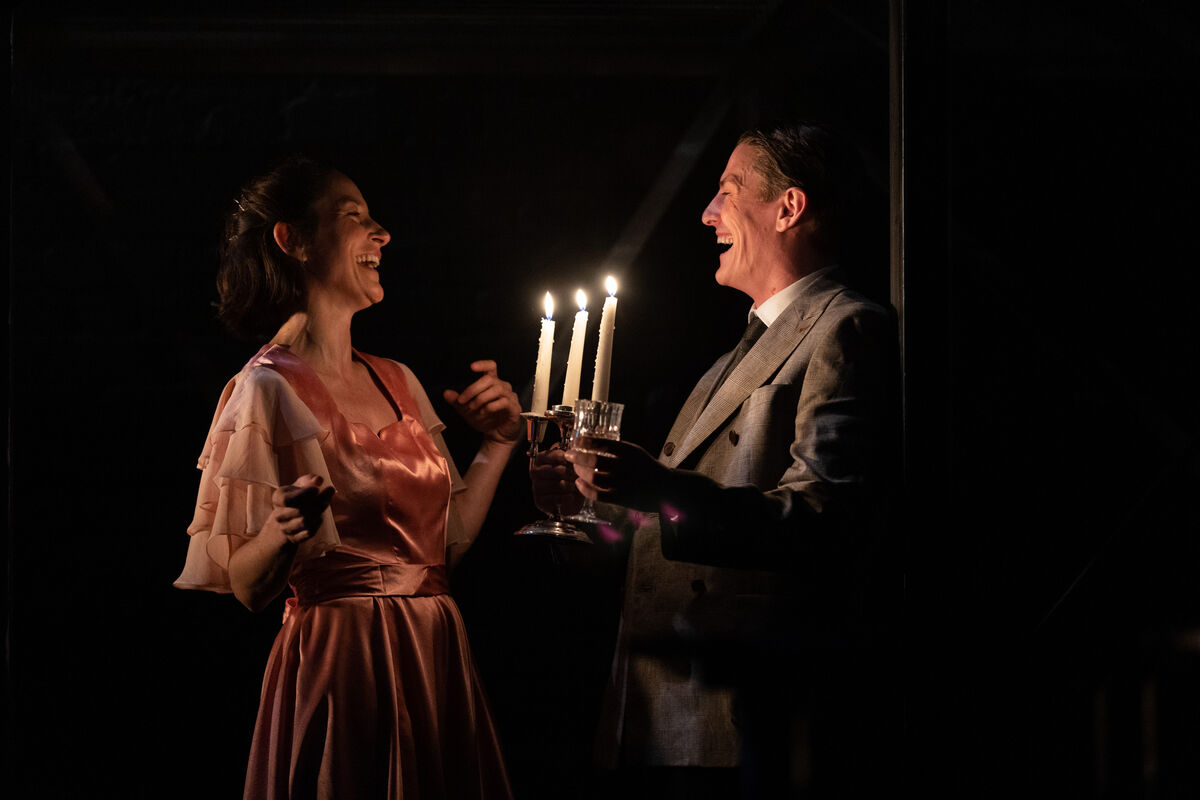 Natalie Radmall-Quirke as Amanda, Darragh Feehely as Tom, Chloe O’Reilly as Laura and Lórcan Strain as Jim performing a scene in The Glass Menagerie by Tennessee Williams which runs at The Everyman, Cork until Saturday AUgust 26. Picture: Darragh Kane