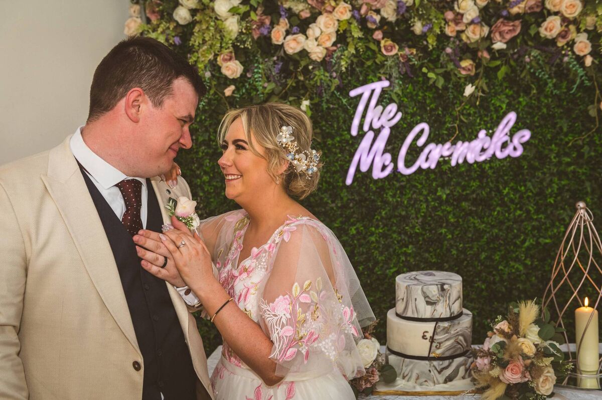 The couple said people travelled from all over for the wedding, including many from abroad, which meant a lot to them. The couple said people travelled from all over for the wedding, including many from abroad, which meant a lot to them.