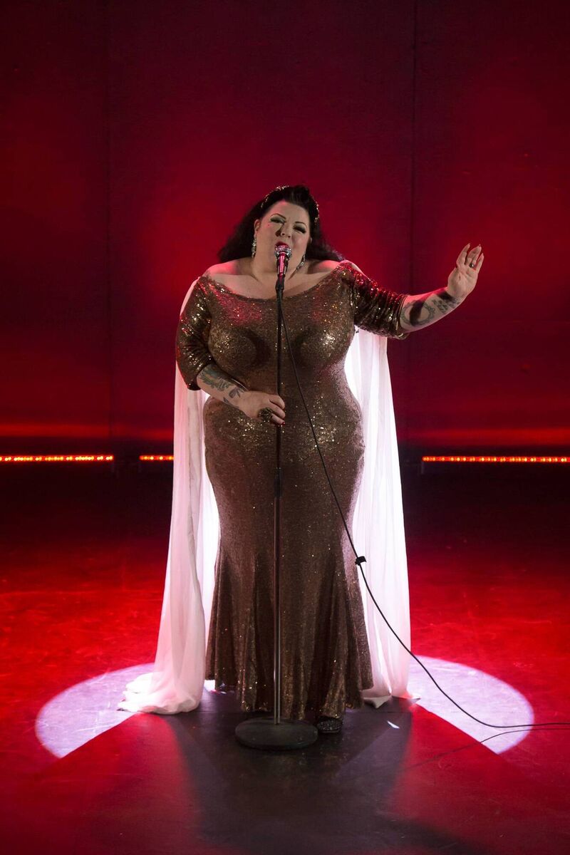 Kiki de Ville- host of Cork Burlesque Festival Gala Show 2019. Pic: Ankie Janssen