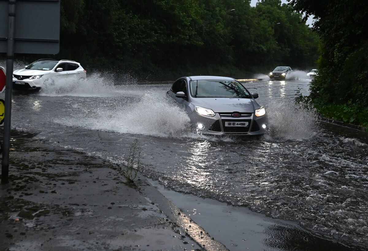 Flooding in South Link in Cork city following heavy rain . Picture; Eddie O'Hare