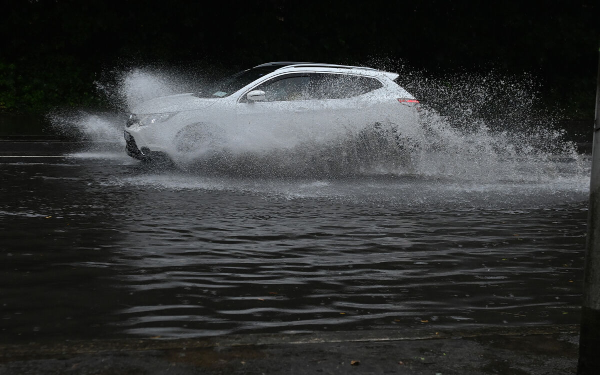 Flooding in South Link in Cork city following heavy rain . Picture; Eddie O'Hare