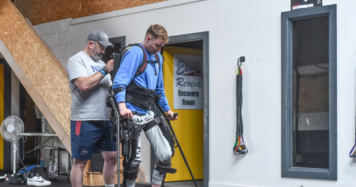 Former hurler left paralysed by car accident uses a robotic device to walk again - Vimarsana News