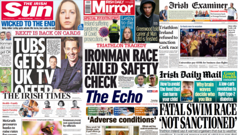 What the papers say: Tuesday's front pages