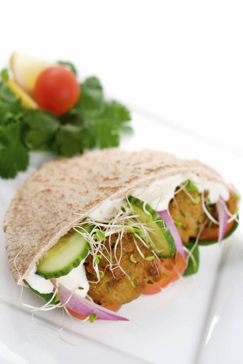 Pitta pockets are a great way to use up some leftovers.