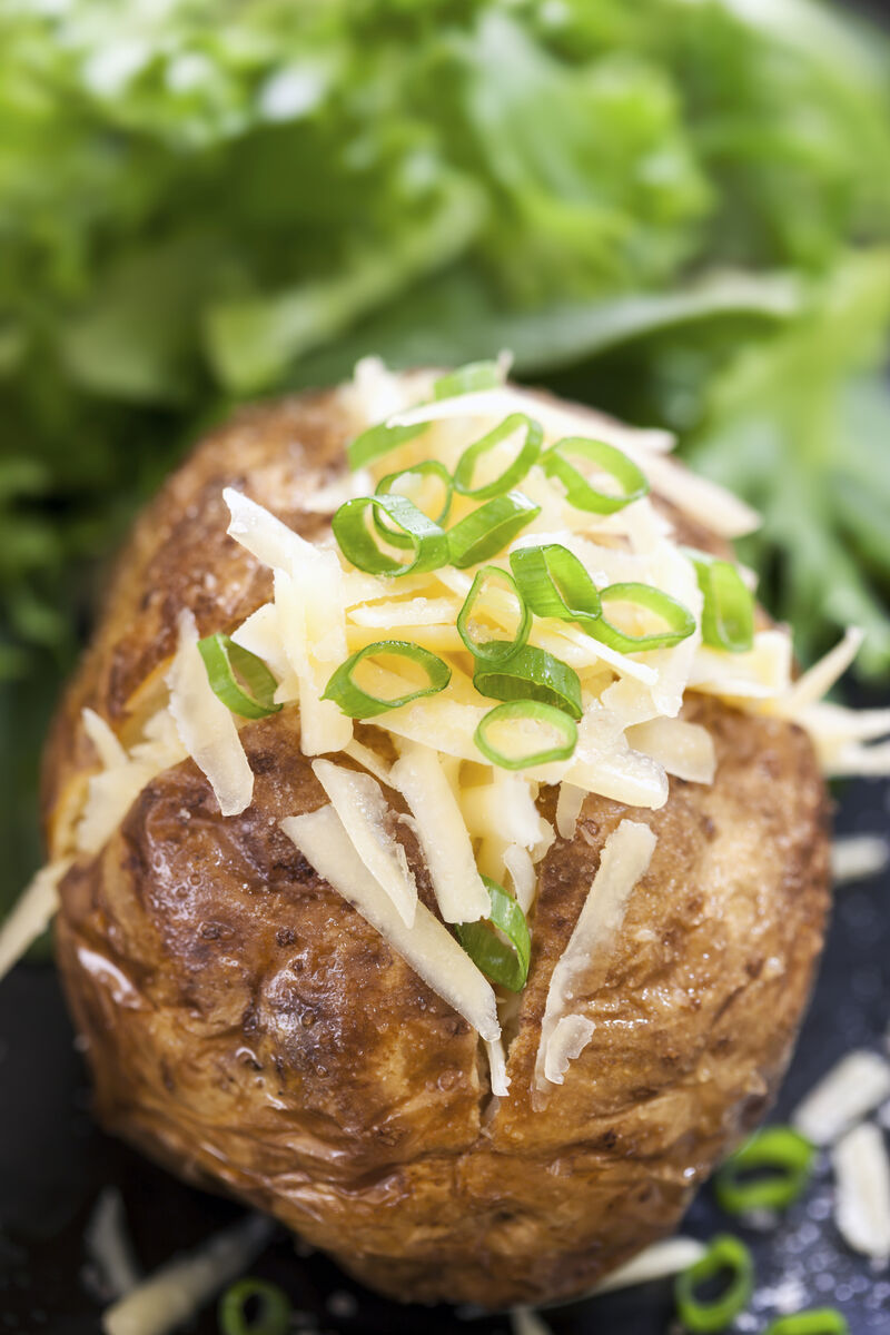 Baked Potatoes are a quick and easy dinner.