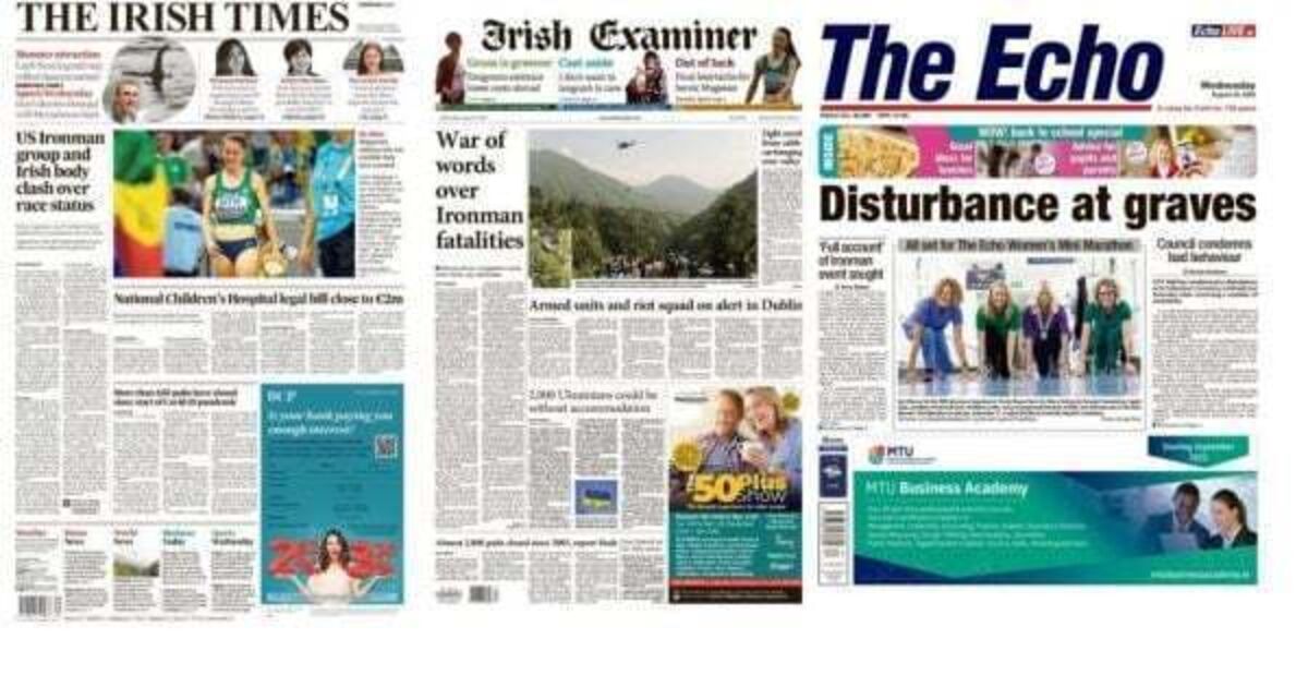What the papers say: Wednesday's front pages - Vimarsana News