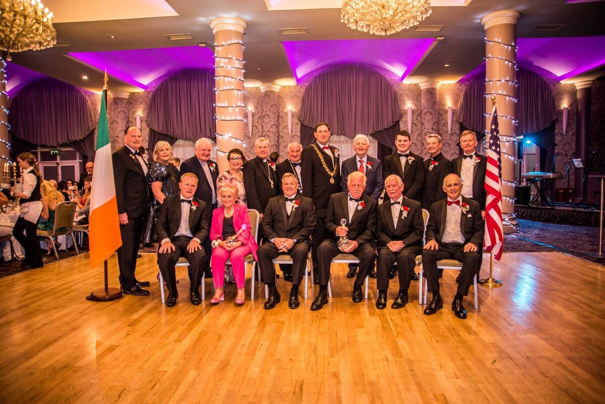 Members of the B.P.&P. Association, Honorees Denis Mulcahy and Maureen Forrest, Lord Mayor Kieran McCarthy. Picture: Gerard O'Sullivan Members of the B.P.&P. Association, Honorees Denis Mulcahy and Maureen Forrest, Lord Mayor Kieran McCarthy. Picture: Gerard O'Sullivan