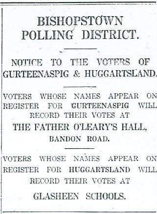 Ad in the Echo on August 25, 1923