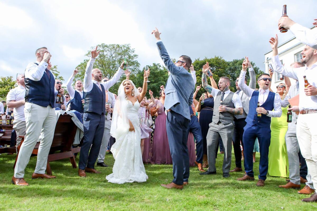 Enjoying their special day. Enjoying their special day.