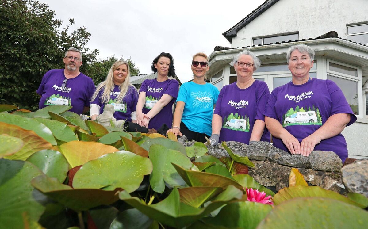 Pictured are, John Dunlea, Muire O'Farrell, both Age Action with Aine Allen, Delphine Guillermin, Pam Couglan and Maura Tambling, all Gas Networks Ireland, during the Age Action Garden Blitz with Volunteers from Gas Networks Ireland, at Redemption Road, Farranree and South Douglas Road, Cork. Picture: Jim Coughlan. Pictured are, John Dunlea, Muire O'Farrell, both Age Action with Aine Allen, Delphine Guillermin, Pam Couglan and Maura Tambling, all Gas Networks Ireland, during the Age Action Garden Blitz with Volunteers from Gas Networks Ireland, at Redemption Road, Farranree and South Douglas Road, Cork. Picture: Jim Coughlan.