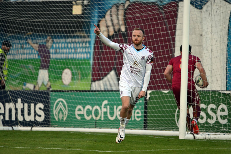 Jack Doherty, Cobh Ramblers celebrates after scoring a goal against Galway. Photo: Ray Ryan Jack Doherty, Cobh Ramblers celebrates after scoring a goal against Galway. Photo: Ray Ryan