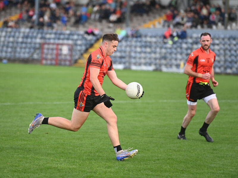 Duhallow's Brian O'Keeffe in action against UCC. Picture: Larry Cummins Duhallow's Brian O'Keeffe in action against UCC. Picture: Larry Cummins