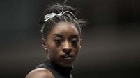 Simone Biles claims record eighth US crown on return