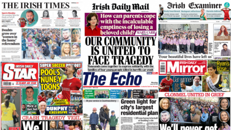 What the papers say: Monday's front pages What the papers say: Monday's front pages