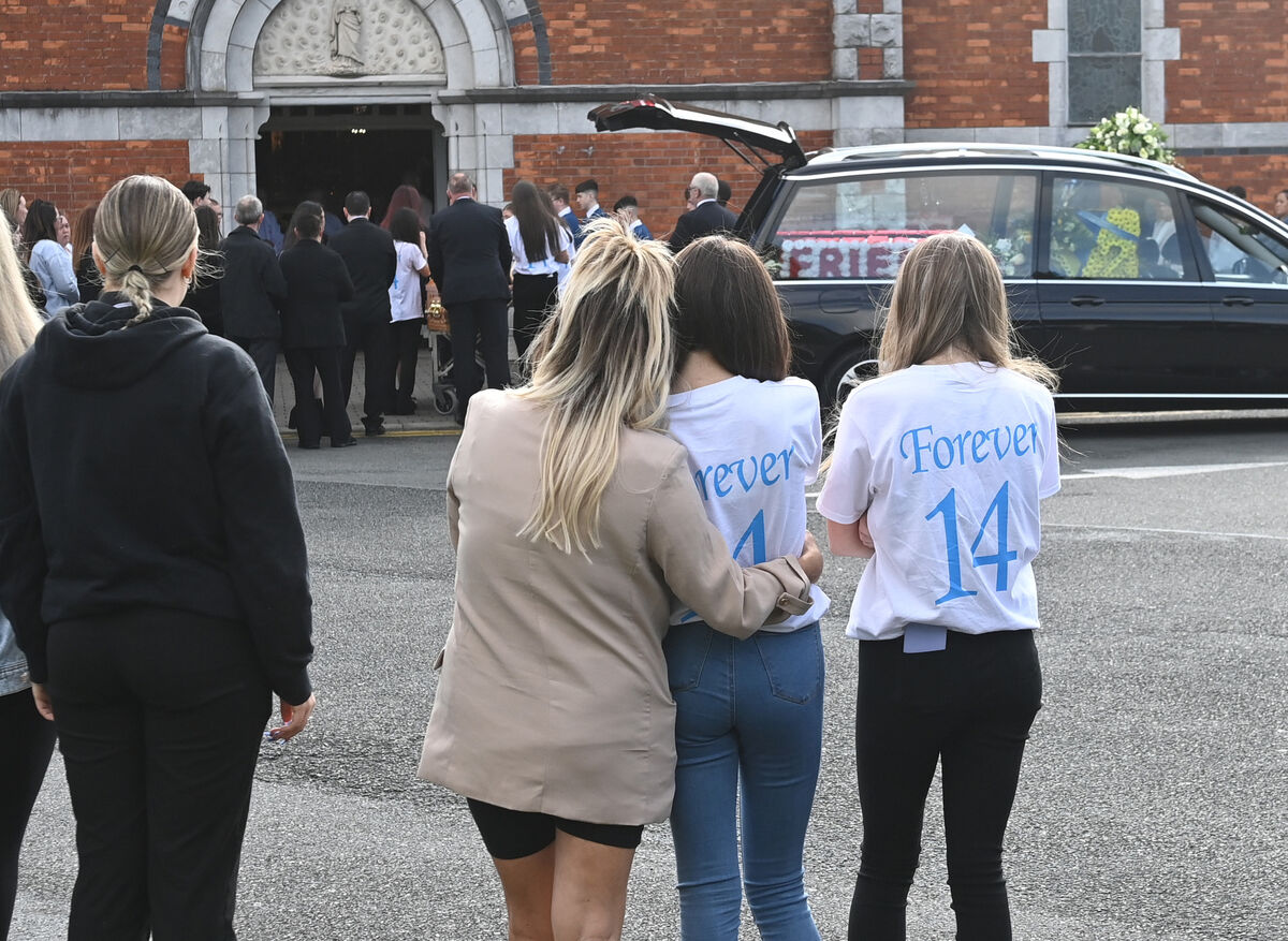 Scenes at the funeral of Jack O'Sullivan at the church of the Immaculate Conception in the Lough, Cork. Picture; Eddie O'Hare Scenes at the funeral of Jack O'Sullivan at the church of the Immaculate Conception in the Lough, Cork. Picture; Eddie O'Hare