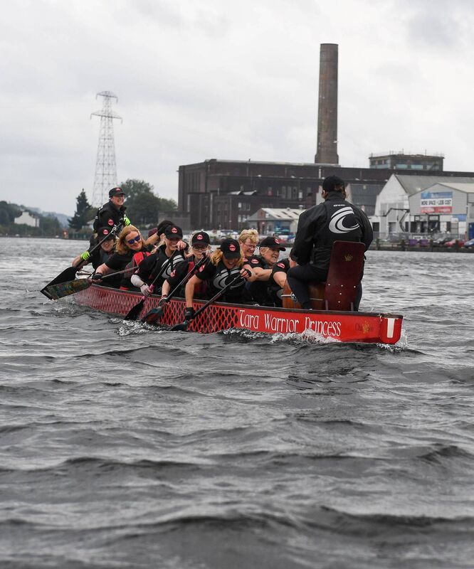 Members of the one of the Cork Dragons paddling teams in training for the upcoming Rebel Regatta. Picture: David Keane