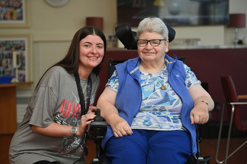 Katie Punch, social care worker and Mary Nolan, at Abode (Doorway to Life - Skehard Rd, Kilbrack Grove, Mahon, Cork. Picture Dan Linehan