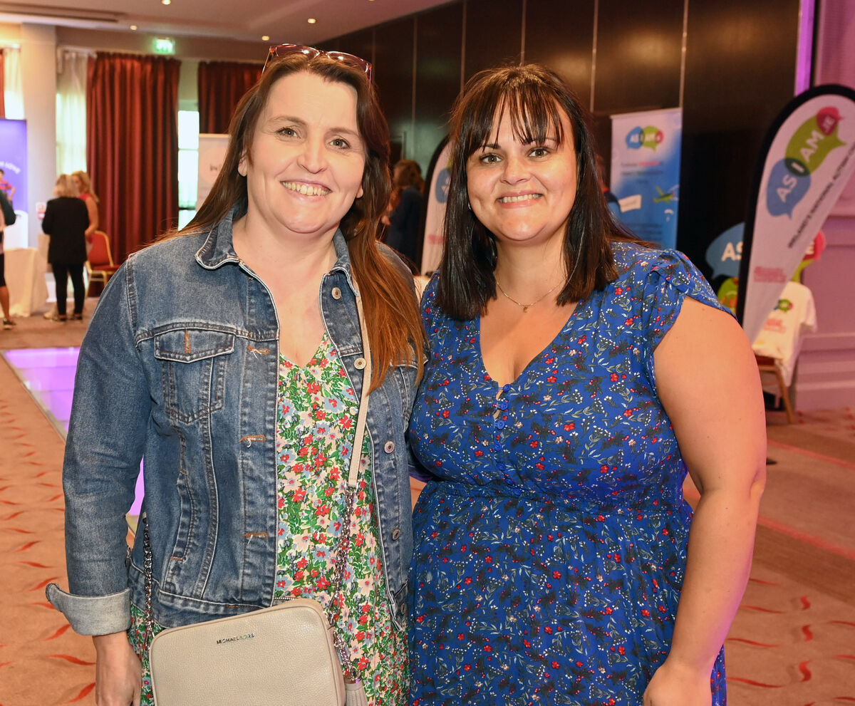 Mairead Hickey and Christine Horgan SNA's from Cloghroe NS at the Cork Autism and Disability Resource fair at the Radisson Blue Hotel . Picture; Eddie O'Hare