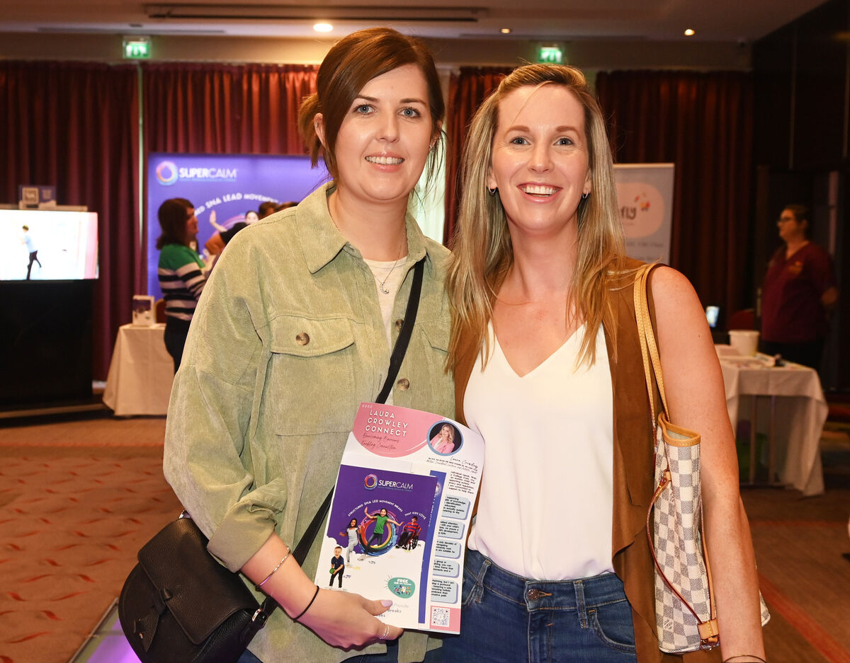 Emer O'Brioen and Orla O'Connor teachers from Kilbrittain NS at the Cork Autism and Disability Resource fair at the Radisson Blue Hotel . Picture; Eddie O'Hare