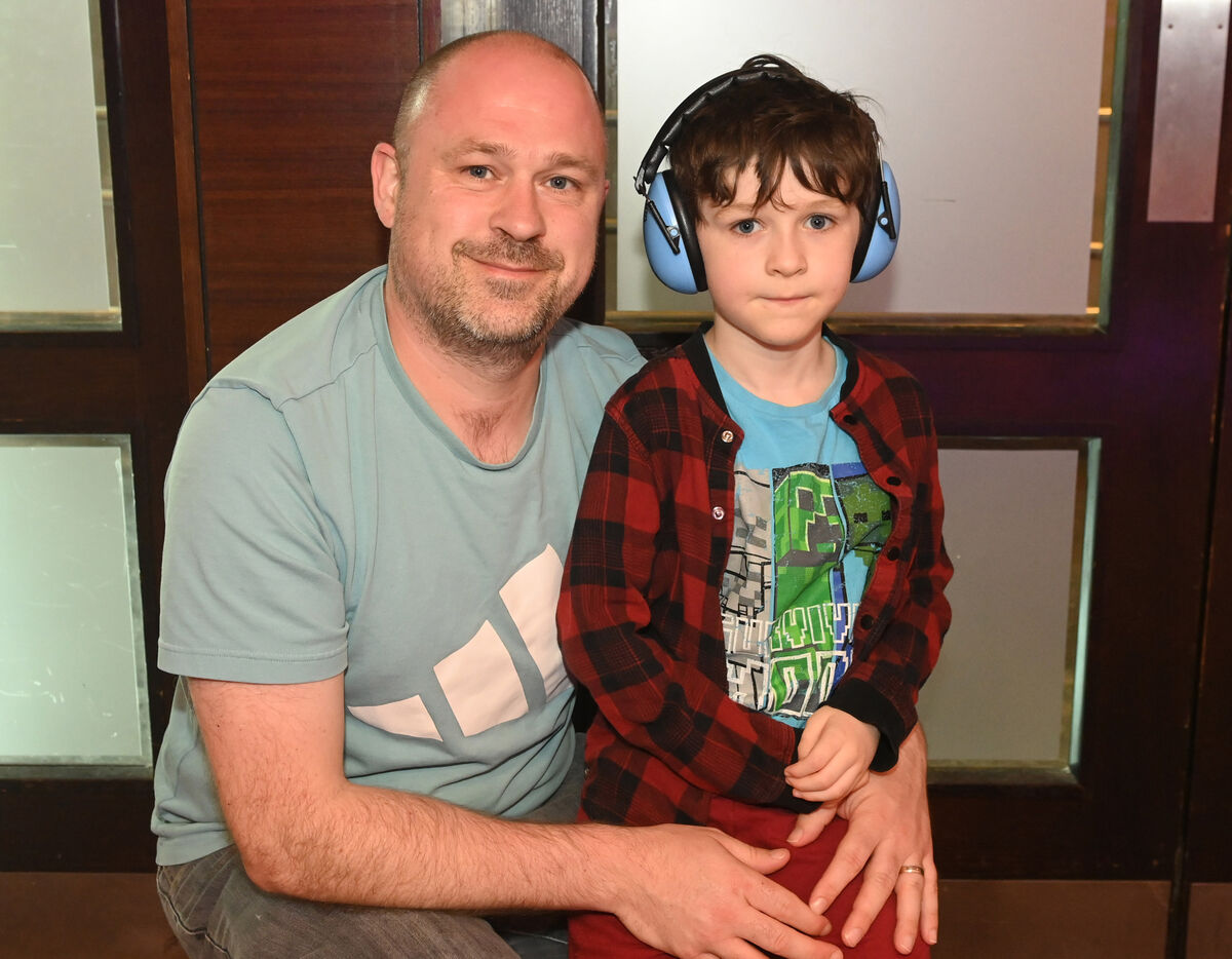 Seamus and Noah O'Brien, Kilbrittain at the Cork Autism and Disability Resource fair at the Radisson Blue Hotel . Picture; Eddie O'Hare