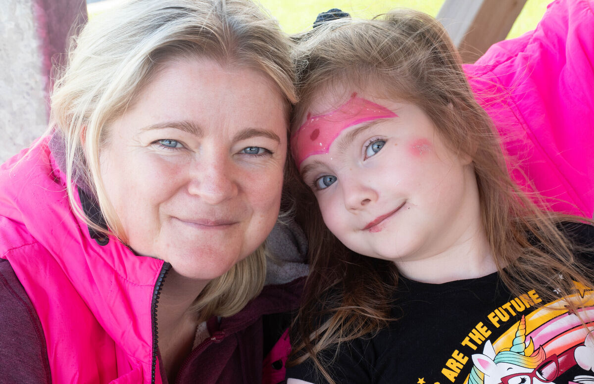 Smiles from Ivy Rose and Ailish Hughes from Tralee at the Crann Centre Family Fun Day in Ovens. Picture: Howard Crowdy Smiles from Ivy Rose and Ailish Hughes from Tralee at the Crann Centre Family Fun Day in Ovens. Picture: Howard Crowdy